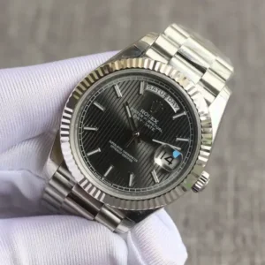 Rolex Day-Datum 126331 Stripe Dark Rhodium Zifferblatt Praesidentenuhr - Seitenansicht