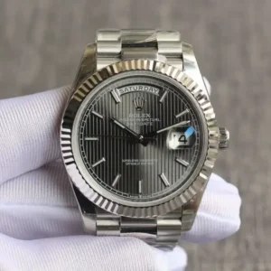 Rolex Day-Datum 126331 Stripe Dark Rhodium Zifferblatt Praesidentenuhr - Gehaeuse Ansicht