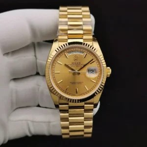 Rolex Day-Datum 128238 36mm Gold Zifferblatt Praesidentenuhr - Seitenansicht