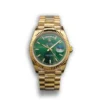 Rolex Day-Datum 128238 36mm Gruen Zifferblatt Gelb Gold Praesidentenuhr - Frontansicht