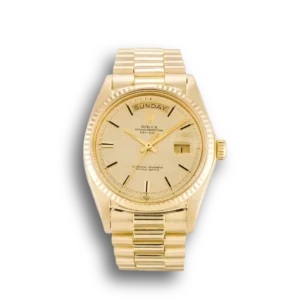 Rolex Day-Datum 1803 36mm Champagner Zifferblatt Praesidentenuhr - Frontansicht