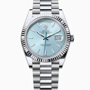 Rolex Day-Datum 40 mm Ice Blau Zifferblatt 228236 Praesidentenuhr - Frontansicht