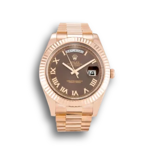 Rolex Day-Datum II 218235 40mm Schokolade Zifferblatt Praesidentenuhr - Frontansicht