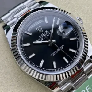 Rolex Day-Datum m228238 Bright Schwarz Zifferblatt Platinum Praesidentenuhr - Seitenansicht