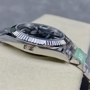 Rolex Day-Datum m228238 Bright Schwarz Zifferblatt Platinum Praesidentenuhr - Gehaeuse Ansicht