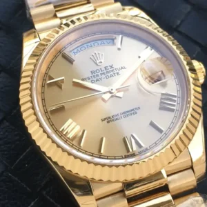 Rolex Day-Datum m228238 Champagner Zifferblatt Praesidentenuhr - Gehaeuse Ansicht