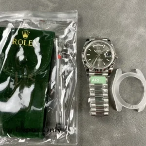 Rolex Day-Datum m228238 Schiefer Set Zifferblatt Praesidentenuhr - Detail Zifferblatt