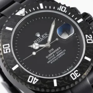 Rolex DIW Submariner Parakeet 116610LB Schwarz Zifferblatt Taucheruhr - Armband Detail