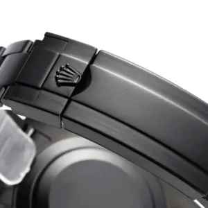 Rolex DIW Submariner Parakeet 116610LB Schwarz Zifferblatt Taucheruhr - Am Handgelenk