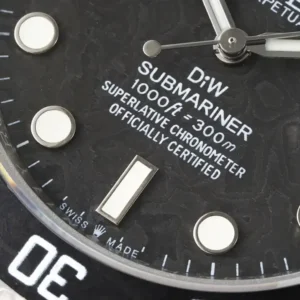 Rolex DIW Submariner Parakeet 116610LB Carbon Zifferblatt Taucheruhr - Rueckseite