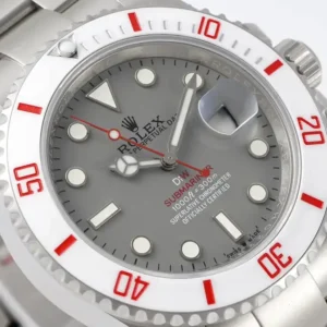 Rolex DIW Submariner Parakeet 116610LB Glacial Grau Zifferblatt Taucheruhr - Armband Detail