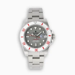 Rolex DIW Submariner Parakeet 116610LB Glacial Grau Zifferblatt Taucheruhr - Frontansicht