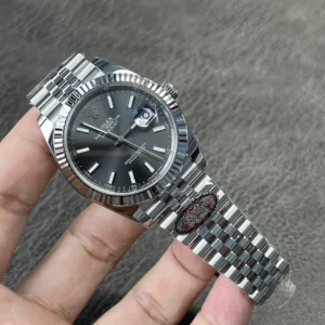 Rolex Datejust 41 mm Rhodium Zifferblatt 126334 Jubilee Automatikuhr - Seitenansicht