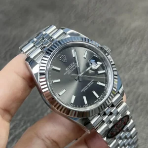 Rolex Datejust 41 mm Rhodium Zifferblatt 126334 Jubilee Automatikuhr - Rueckseite