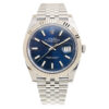 Rolex Datejust 41mm Blau Zifferblatt 126334 Jubilee Automatikuhr - Frontansicht