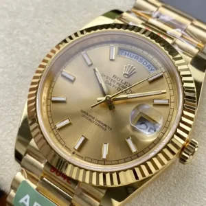 Rolex Day-Datum II 40mm Champagner Zifferblatt 228238 Praesidentenuhr - Armband Detail