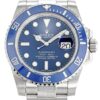 Rolex Submariner 116619LB 40mm Blau Zifferblatt “Schlumpf” Taucheruhr - Frontansicht