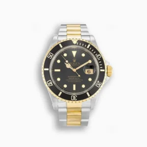 Rolex Submariner 16613 40mm Schwarz Zifferblatt Taucheruhr - Frontansicht