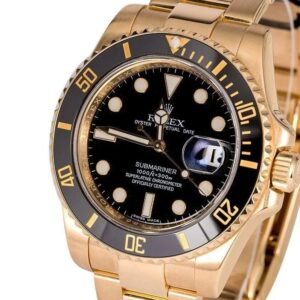 Rolex Submariner 40mm Schwarz Zifferblatt 116618LN Taucheruhr - Zifferblatt Nahaufnahme