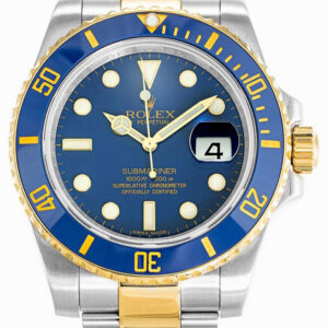 Rolex Submariner 40mm Blau Zifferblatt 116613LB “Bluesy” Taucheruhr - Frontansicht