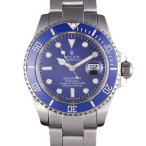 Rolex Submariner 40mm Blau Zifferblatt SRL50 Taucheruhr - Frontansicht