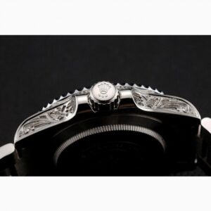 Rolex Submariner 41mm Schwarz Zifferblatt 1454080 Taucheruhr - Krone und Luenette