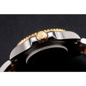 Rolex Submariner 41mm Schwarz Zifferblatt PR16233BG Taucheruhr - Krone und Luenette