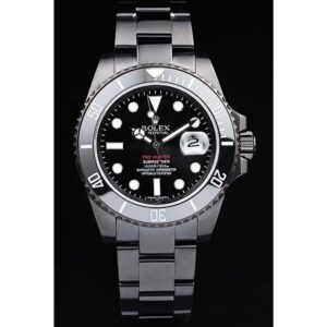 Rolex Submariner 41mm Schwarz Zifferblatt PRHUNTERPRO Taucheruhr - Zifferblatt Nahaufnahme