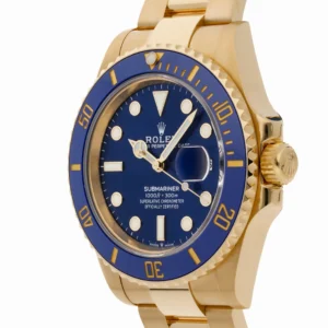 Rolex Submariner 41mm Blau Zifferblatt 126618LB Taucheruhr - Zifferblatt Nahaufnahme