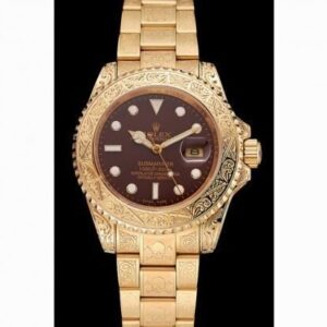 Rolex Submariner 41mm Braun Zifferblatt 1454070 Taucheruhr - Zifferblatt Nahaufnahme