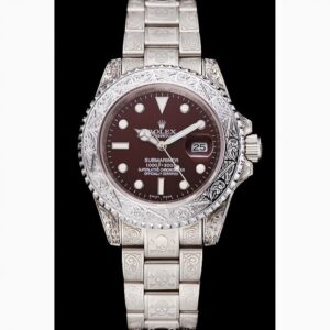 Rolex Submariner 41mm Braun Zifferblatt 1454092 Taucheruhr - Zifferblatt Nahaufnahme