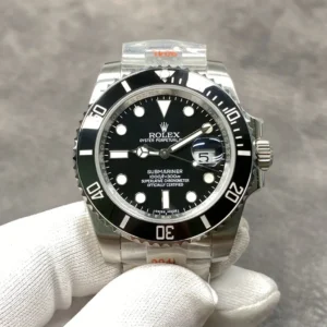 Rolex Submariner Blackwater Ghost 116610 Schwarz Zifferblatt Taucheruhr - Zifferblatt Nahaufnahme