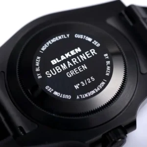 Rolex Submariner BLAKEN 116610 v9 Schwarz Zifferblatt Taucheruhr - Rueckseite