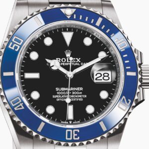 Rolex Submariner “Cookie Monster” 41mm Schwarz Zifferblatt 126619LB Taucheruhr - Zifferblatt Nahaufnahme
