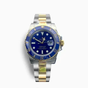 Rolex Submariner SUB 116610 40mm Gold Series Blau Zifferblatt Taucheruhr - Frontansicht
