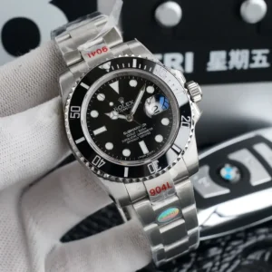 Rolex Submariner SUB 116610 Schwarz Zifferblatt Taucheruhr - Zifferblatt Nahaufnahme