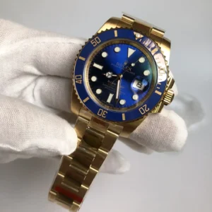 Rolex Submariner SUB 116610 Gold Series Blau Zifferblatt Taucheruhr - Armband Detail