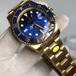 Rolex Submariner SUB 116610 Gold Series Blau Zifferblatt Taucheruhr - Gehaeuse Ansicht