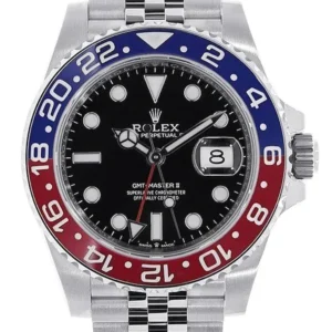 Rolex GMT-Master II 40mm Dial Schwarz 126710BLRO Jubilee “Pepsi” GMT Uhr - Produktbild