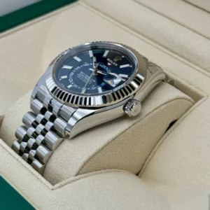 Rolex Sky-Dweller 42 mm Leuchtend Blau Dial 336934 Jubilee Weltzeituhr - Produktbild - Bild 5
