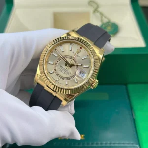 Rolex Sky-Dweller 42 mm Champagner Dial 336238 Weltzeituhr - Produktbild - Bild 3