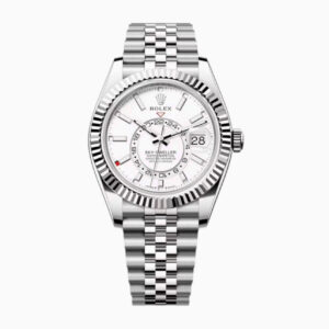 Rolex Sky-Dweller 42 mm Intensiv Weiss Dial 336934 Jubilee Weltzeituhr - Produktbild