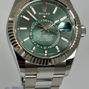 Rolex Sky-Dweller 42 mm Mint Gruen Dial 336934 Oyster Weltzeituhr - Produktbild - Bild 3